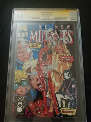 The Mutants 98 (feb 1991,  Marvel).  Cgc 9.  4,  Ss By Stan Lee On 1/23/2016