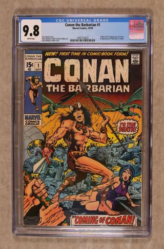 Conan The Barbarian 1 Cgc 9.  8 1970 1497155025 1st App.  Conan