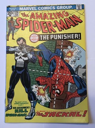 Marvel The Spider - Man 129 1st Appearance Of The Punisher Vf - /vf (352)