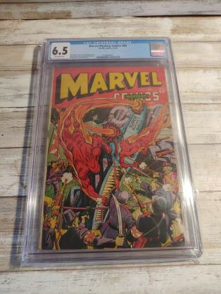 Marvel Mystery Comics 60 Cgc 6.  5 Graded Timely 1944 War Wwii Cover Golden Age