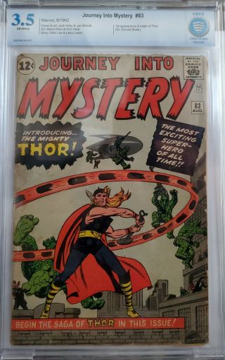 Journey Into Mystery 83 Cbcs 3.  5 Vg - Owp 1st Thor