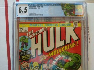 The Incredible Hulk 181 cgc 6.  5.  Case. 2