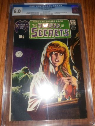House Of Secrets 92 Cgc 6.  0 1971 1109944012 1st App.  Swamp Thing Hot Comic