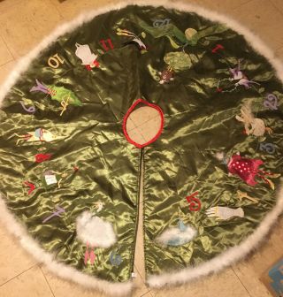 Krinkles Patience Brewster 12 Days Of Christmas Tree Skirt Dept 56 Rare