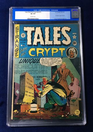 Tales From The Crypt 20 (1) CGC 4.  0 1st Issue Precode Horror E.  C.  Comics 1950 2
