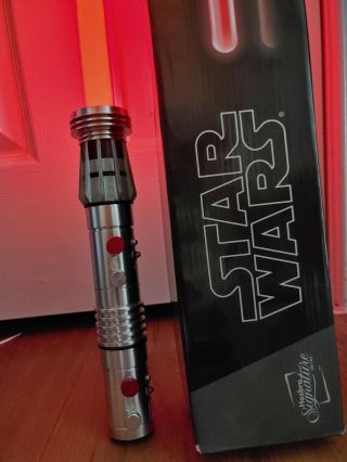 Star Wars Hasbro Signature Fx Darth Maul Non - Removable Blade