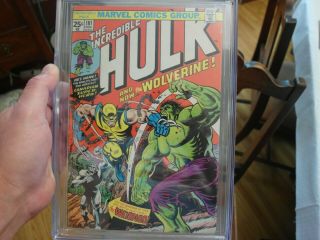 Incredible Hulk 181 1st full Wolverine appearance CGC 4.  5 Marvel Comic Beauty 3