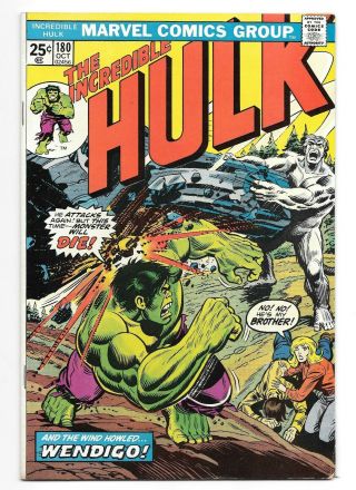The Incredible Hulk 180 - 1st Appearance Of Wolverine - Mvs Intact