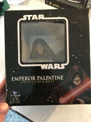 Star Wars Gentle Giant Emperor Palpatine Mini Bust Revenge Of The Sith