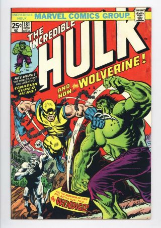 Incredible Hulk 181 Vol 1 1st Wolverine W/ Value Stamp