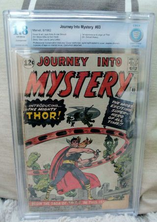 Marvel Comics Cbcs Cgc 1.  8 Thor 83 1st Appearance Journey Into Mystery Avengers