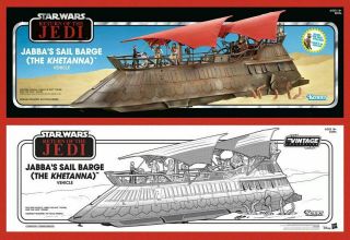 Star Wars Haslab Vintage Sail Barge Khetanna,  Yak Face,  Booklet