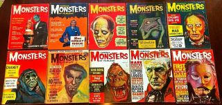 Famous Monsters Of Filmland 1 2 3 4 5 6 7 8 9 10 Straight Run 1958 - 1961