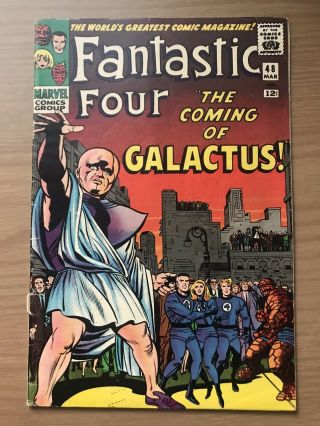 Stan Lee & Jack Kirby Fantastic Four 48 First Appearance Of Silver Suffer 1966