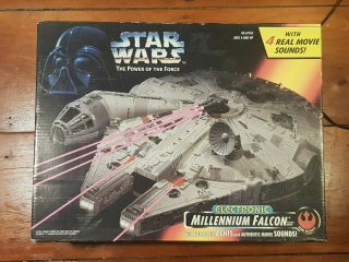Kenner 1995 Star Wars Potf Electronic Millennium Falcon - Never Opened