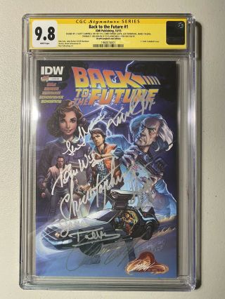 Cgc Ss 9.  8 Back To The Future 1 Signed 6x Campbell,  Fox,  Thompson,  Tolkan,  Lloyd