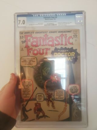 Cgc 7.  0 Fantastic Four 5 First Dr.  Doom