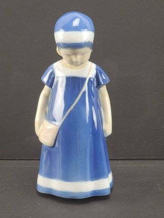 Bing & Grondahl B & G Denmark Porcelain Figurine,  Else In Blue Dress 1574