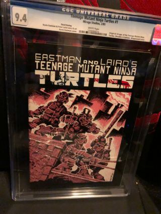 Mirage Teenage Mutant Ninja Turtles 1 Third Printing Cgc 9.  4 Wp