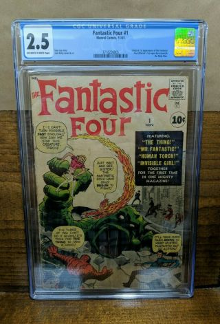 Fantastic Four 1 (marvel 1961) By Stan Lee & Jack Kirby Cgc 2.  5 Key