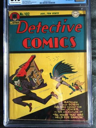 DETECTIVE COMICS 102 CGC VG/FN 5.  0; OW - W; Dick Sprang Joker cvr/art 2