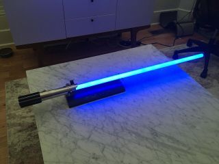 Star Wars Master Replicas Luke Skywalker Force Fx Lightsaber 2007 Blue Stand Anh
