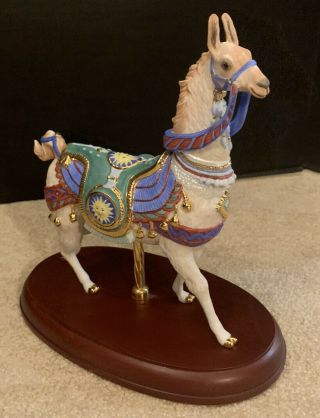 Rare Vintage Lenox Carousel Llama Collectible Htf Vtg Horse Collectible Sun