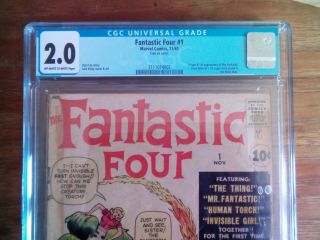 Fantastic Four 1 Cgc 2.  0