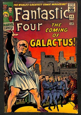 Fantastic Four 48 Vg,  4.  5 1st Galactus Silver Surfer Marvel Comics