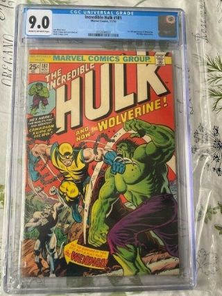 The Incredible Hulk 181 Cgc 9.  0 1st Appearance Of Wolverine
