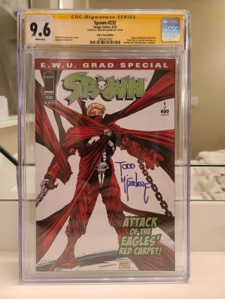 Spawn 232 Ewu Grade Special Attack Of The Eagles Red Carpet Variant Cgc 9.  6 Ss