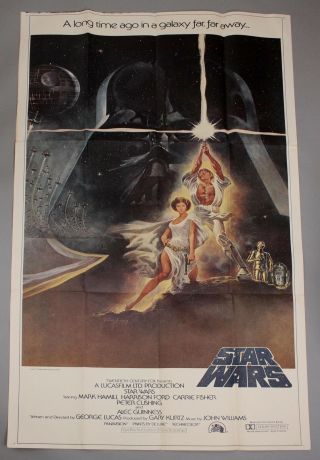 Authentic 1977 Style - A Star Wars Movie Poster 20th Century Fox Video Release