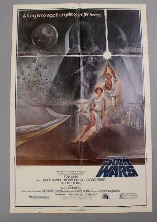 Authentic 1977 Style - A 77/21 Star Wars 1 - Sheet Movie Poster