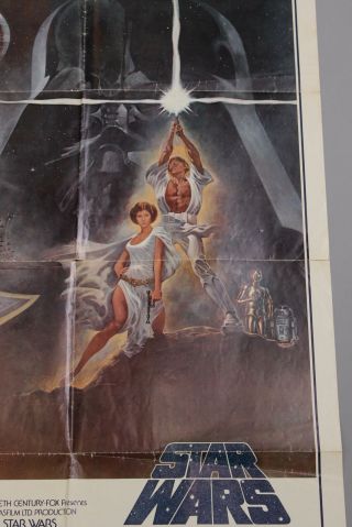 Authentic 1977 Style - A 77/21 Star Wars 1 - Sheet Movie Poster 2