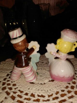 Vintage Enesco Pink Sweet Shoppe Cupcake Girl and Boy Salt & Pepper Shakers 3
