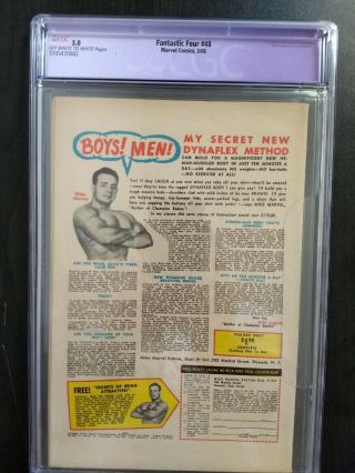 Fantastic Four 48 CGC 5.  0 off - white/white pages Restored (slight.  B - 1) 2