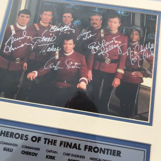 Star Trek Heroes Of The Final Frontier Autographed Photo 343/2500 2