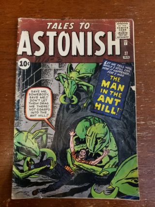 Marvel Tales To Astonish 27 1st Appearance Ant - Man Hank Pym