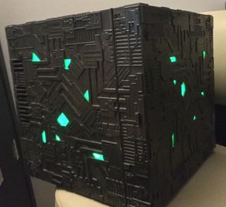 Star Trek The Next Generation Borg Cube Premium Mini Fridge Cooler - Lights Up