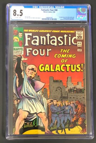 Fantastic Four 48 1966 Cgc 8.  5 1st Appearance Of Silver Surfer & Galactus