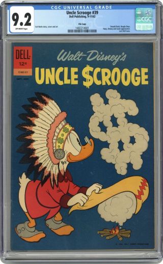 Uncle Scrooge 39 Cgc 9.  2 1962 1482214001