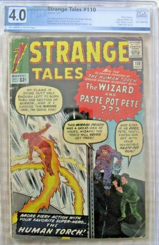 Strange Tales 110 (1st Appearance Of Dr.  Strange) 1963 Graded 4.  0 Huge Mega Key