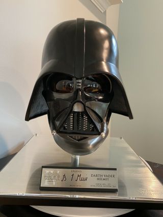 Star Wars Efx Darth Vader Anh Legend Edition Helmet 227 Of 364 Signed Brian Muir