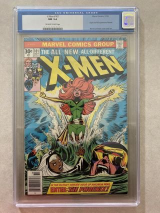 X - Men 101 Cgc 9.  4 Origin 1st Appearance Of Phoenix Marvel 1976 Old Label