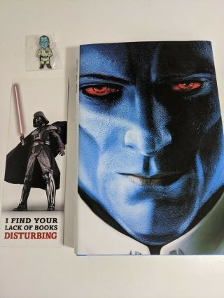 Thrawn Hardcover Book Signed Star Wars Celebration Orlando 2017 Exclusive W/ Pin