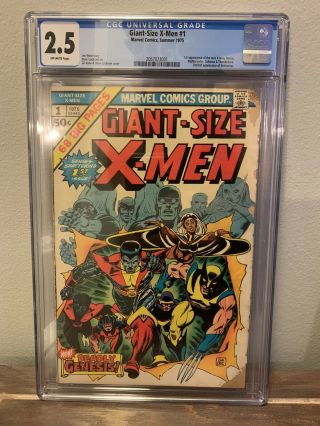 Giant Size X - Men 1 Cgc 2.  5 Gd,  Good Unrestored 1975 1st Team Key Bronze Age