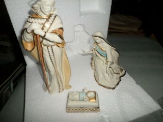 Lenox 3 Piece Set The Holy Family First Blessing Nativity -