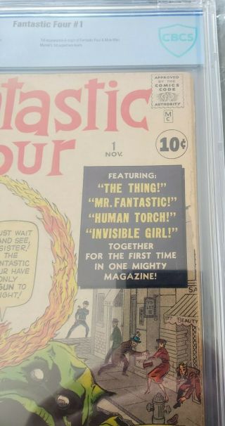 Fantastic Four 1 CBCS 3.  5 Marvel 1st Appearance of Fantastic Four Coming To MCU 3