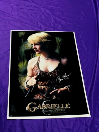 Utter Rare Xena Gabrielle Le Poster Only 3 Signed By Renee O 