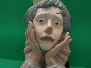 Lliado Jester Clown Head Bust Figurine 5129 2